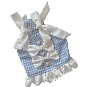 GINGHAM BOW TOP