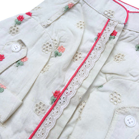 PINK LACE FLORAL EMBROIDERED KURTA FOR DOGS AND CATS