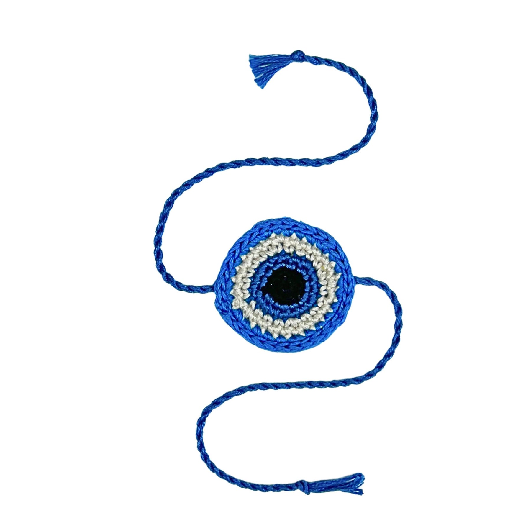 EVIL EYE CROCHET RAKHI FOR DOGS AND CATS
