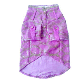 LAVENDER SEQUINS DOG KURTA FOR DOGS AND CATS