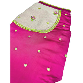 LIME GILDED PINK BLOSSOM HAND EMBROIDERED SHERWANI FOR DOGS AND CATS