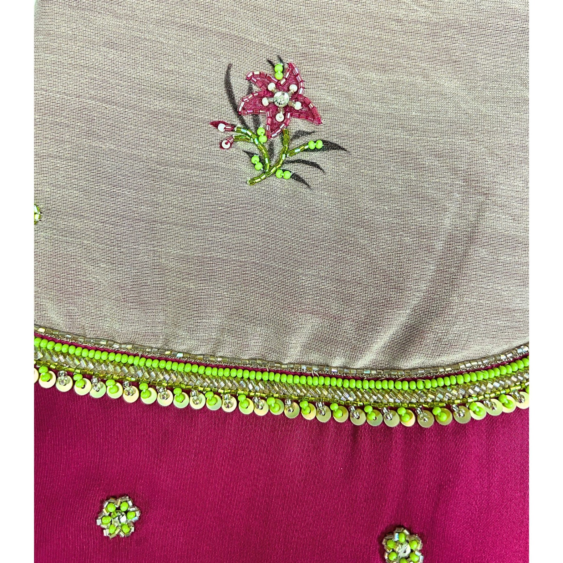 LIME GILDED PINK BLOSSOM HAND EMBROIDERED SHERWANI FOR DOGS AND CATS