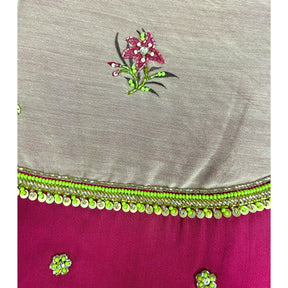 LIME GILDED PINK BLOSSOM HAND EMBROIDERED SHERWANI FOR DOGS AND CATS