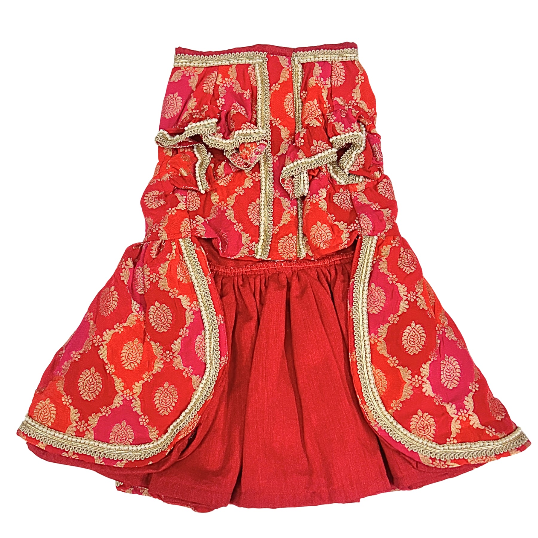 TWO TONE BROCADE ANARKALI FOR DOGS AND CATS