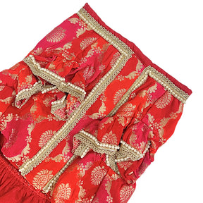 TWO TONE BROCADE ANARKALI FOR DOGS AND CATS