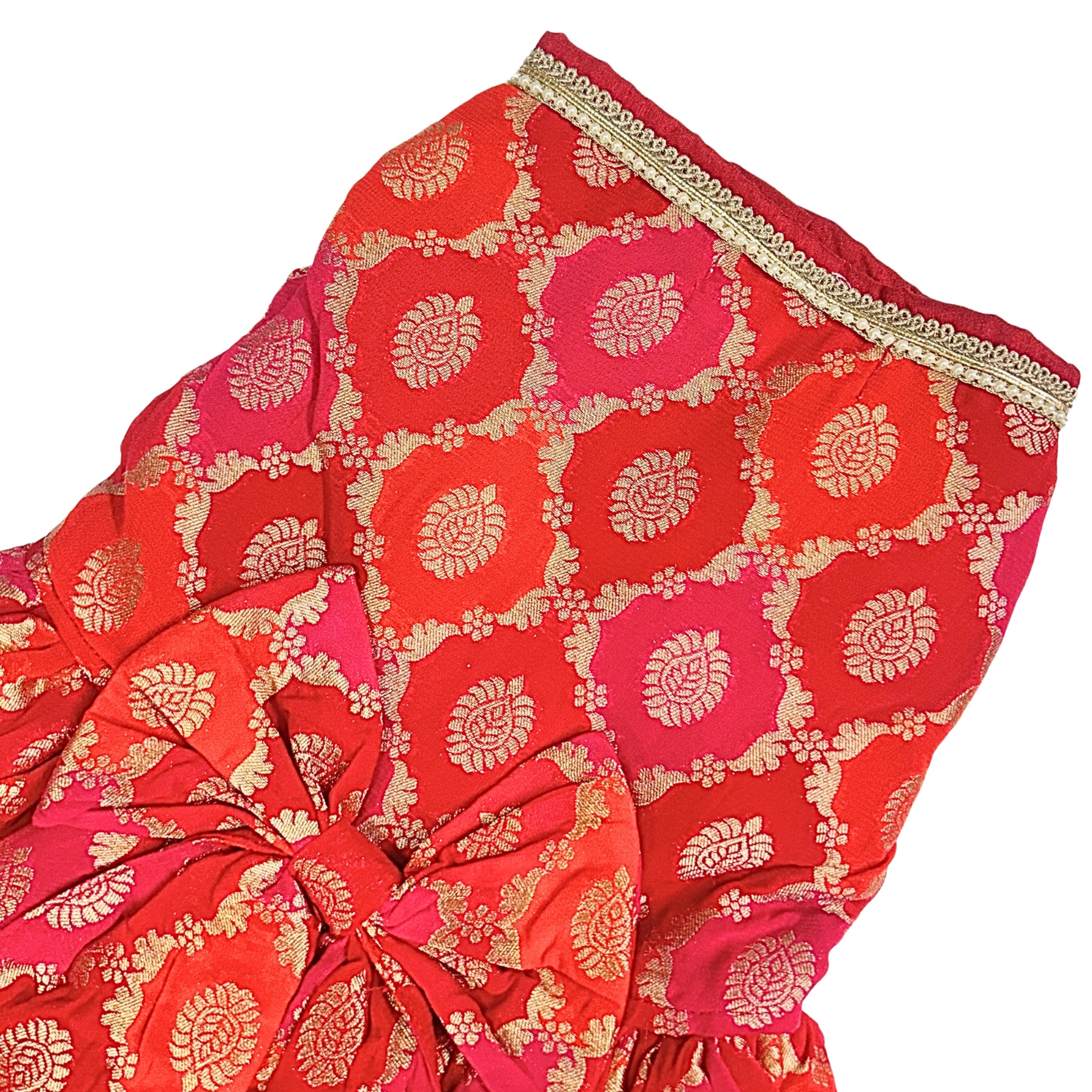TWO TONE BROCADE ANARKALI FOR DOGS AND CATS