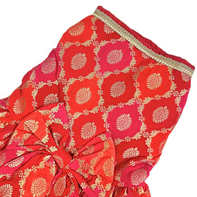 TWO TONE BROCADE ANARKALI FOR DOGS AND CATS