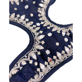 BLUE SILVER EMBELLISHED HARNESS + LEASH FOR DOG AND CATS