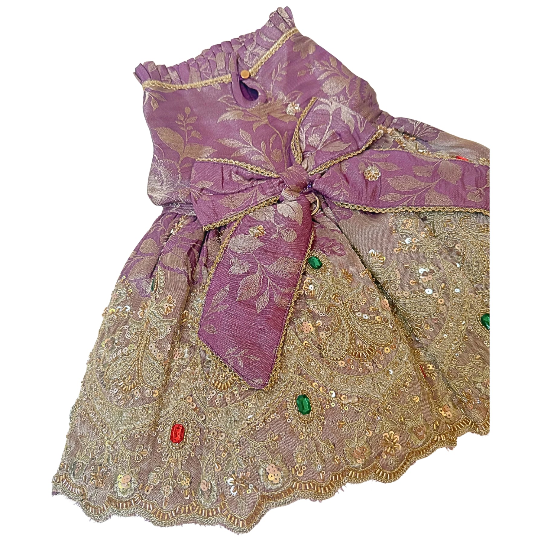 LAVENDER HEER JEWEL EMBROIDERED TUTU DRESS FOR DOGS AND CATS