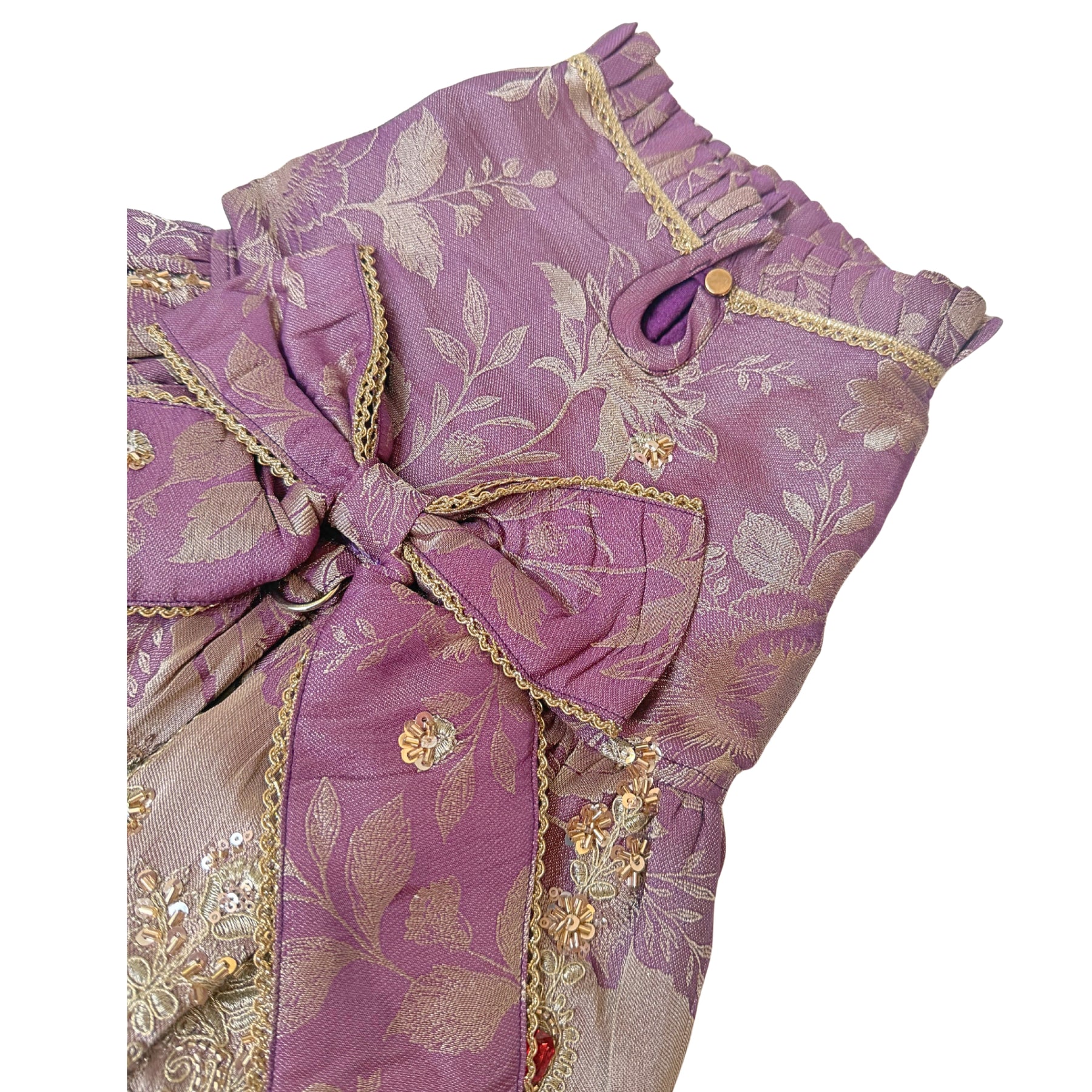 LAVENDER HEER JEWEL EMBROIDERED TUTU DRESS FOR DOGS AND CATS