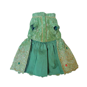 GREEN HEER JEWEL EMBROIDERED TUTU DRESS FOR DOGS AND CATS