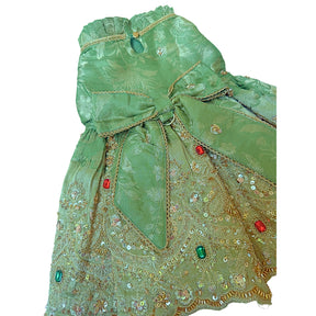 GREEN HEER JEWEL EMBROIDERED TUTU DRESS FOR DOGS AND CATS