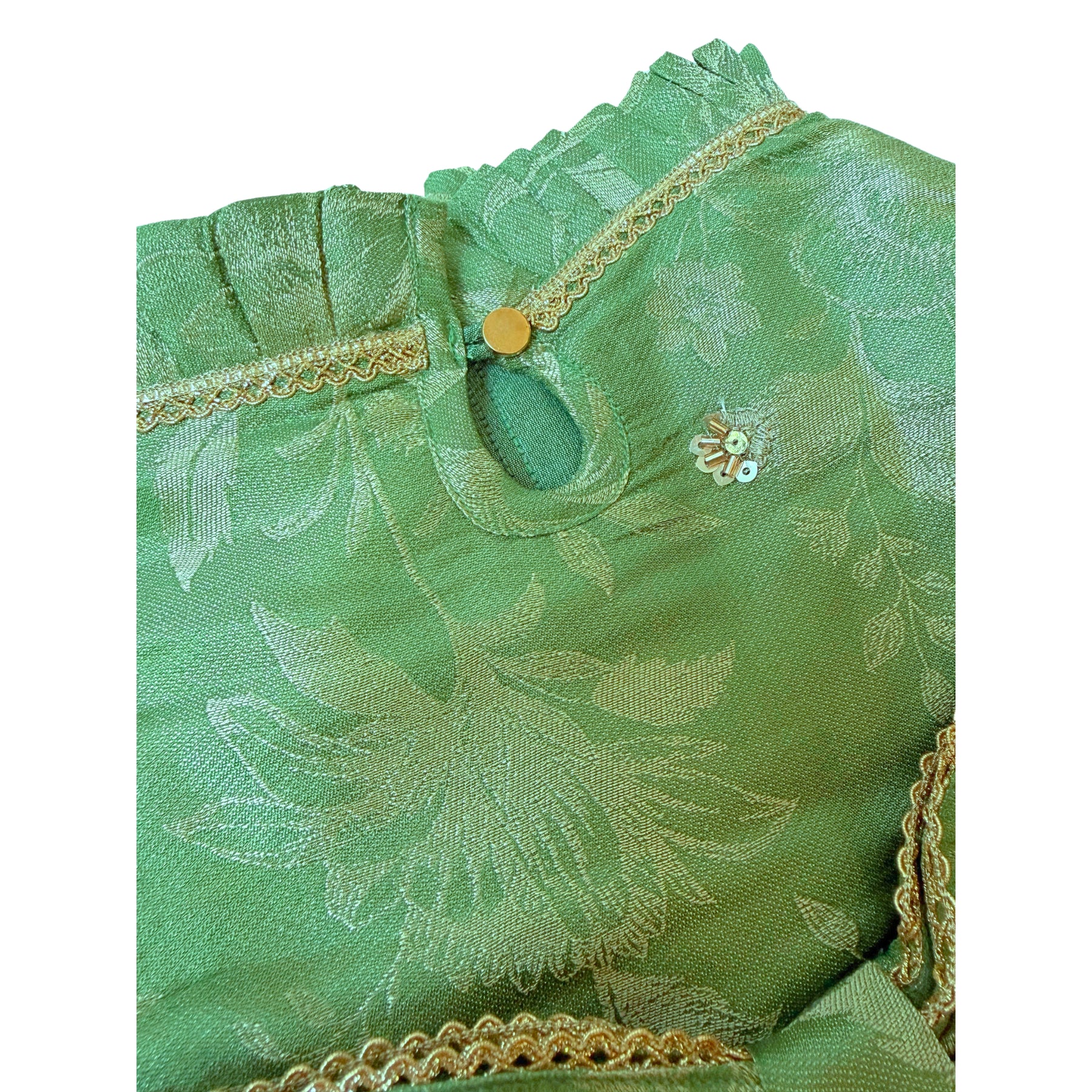 GREEN HEER JEWEL EMBROIDERED TUTU DRESS FOR DOGS AND CATS