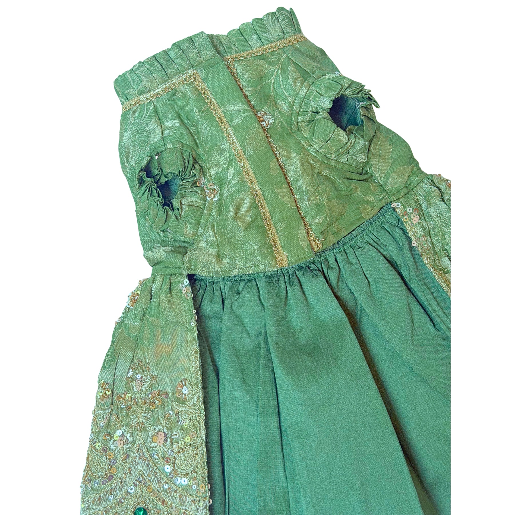 GREEN HEER JEWEL EMBROIDERED TUTU DRESS FOR DOGS AND CATS