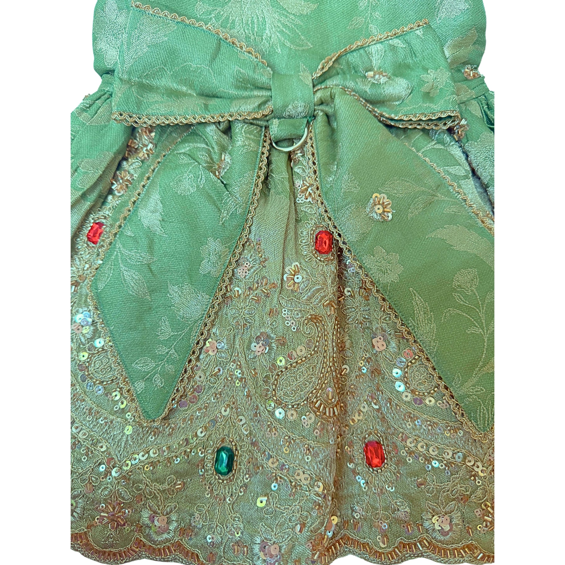 GREEN HEER JEWEL EMBROIDERED TUTU DRESS FOR DOGS AND CATS