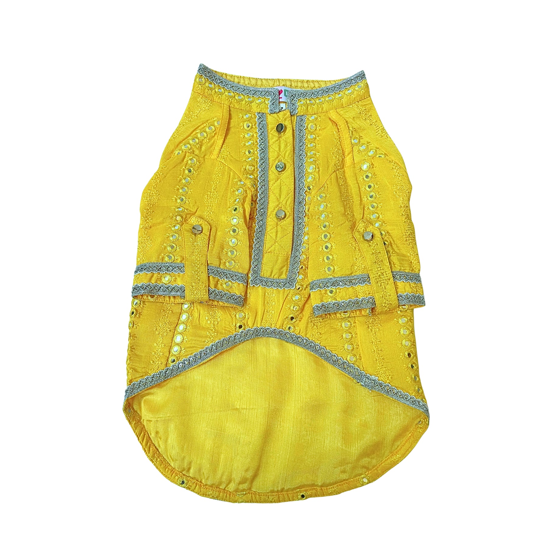 YELLOW MEHEFIL KURTA FOR DOGS AND CATS