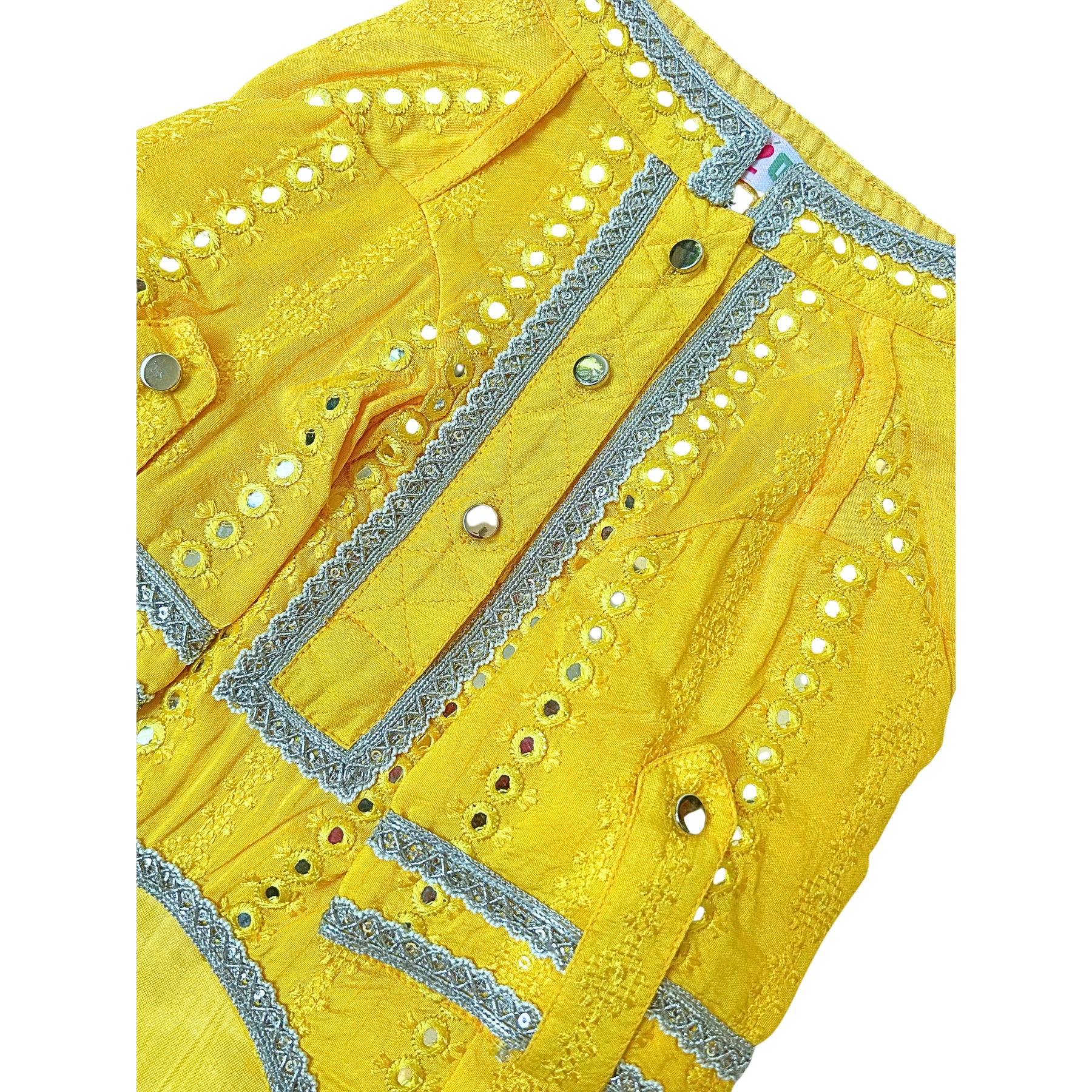 YELLOW MEHEFIL KURTA FOR DOGS AND CATS