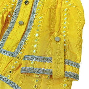 YELLOW MEHEFIL KURTA FOR DOGS AND CATS