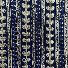 NAVY BLUE LEAF DOG KURTA