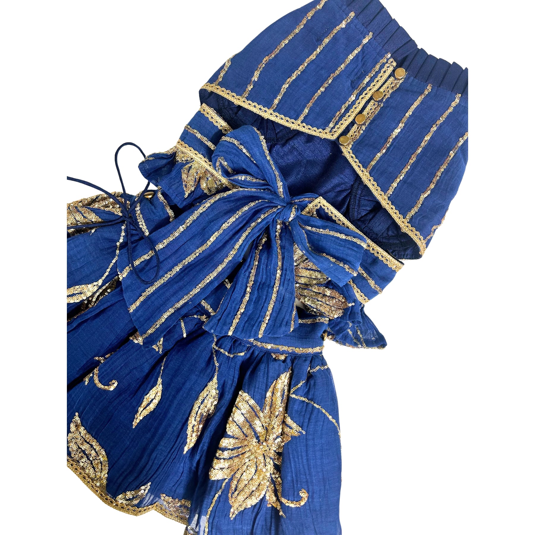 NAVY BLUE DILNOOR LEHENGA FOR DOGS AND CATS