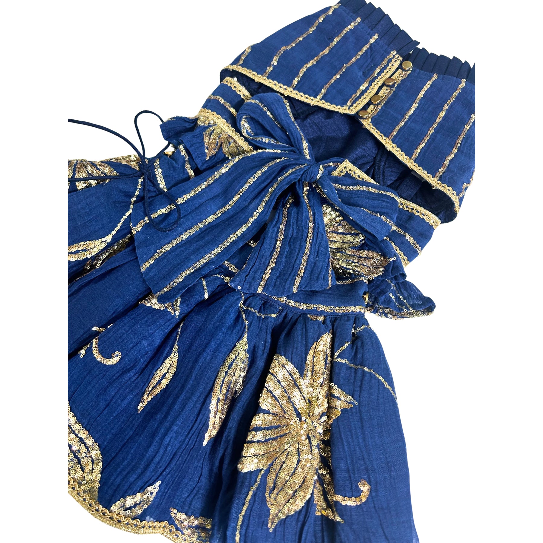 NAVY BLUE DILNOOR LEHENGA FOR DOGS AND CATS