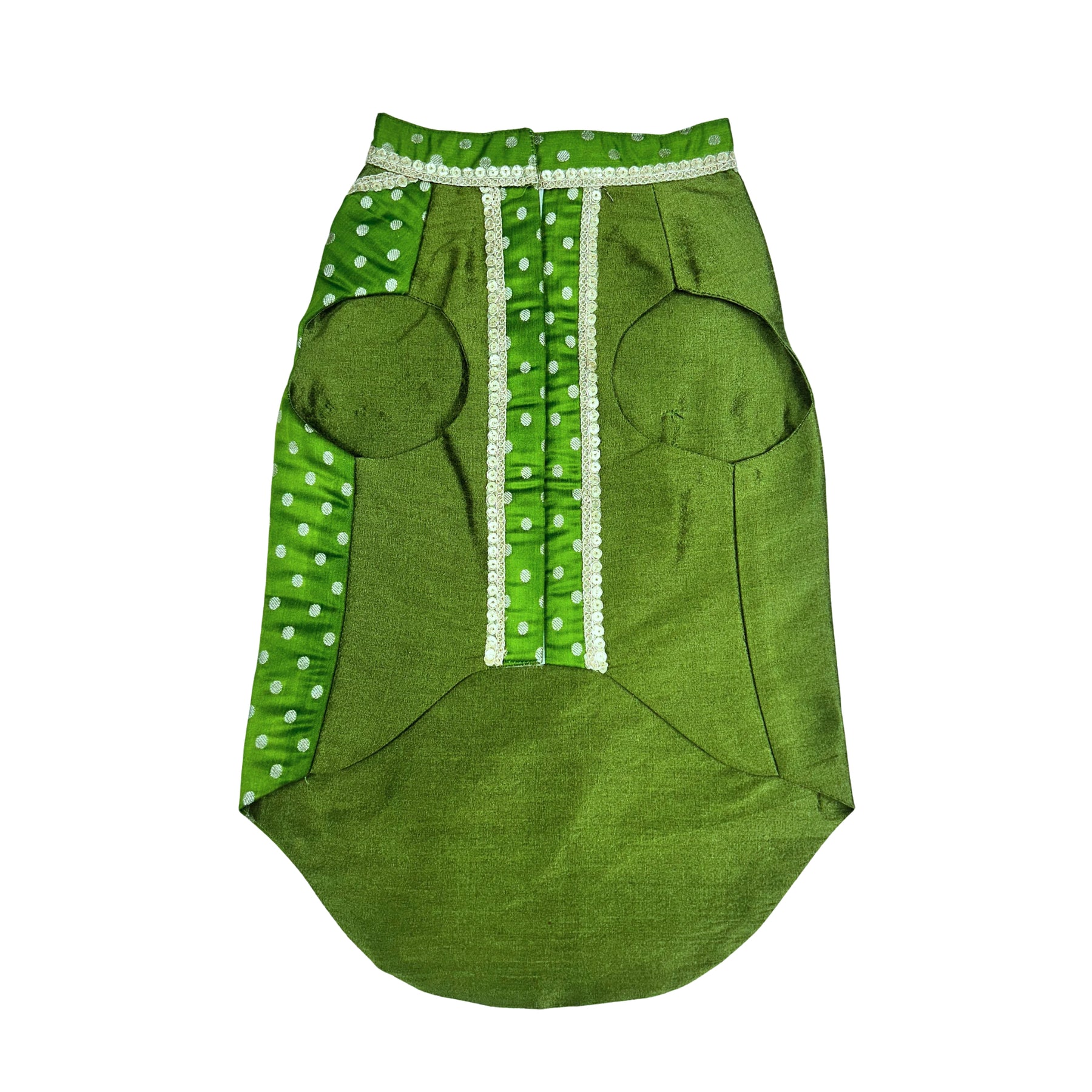 MEHENDI GREEN BINDI BROCADE SHERWANI FOR DOGS AND CATS