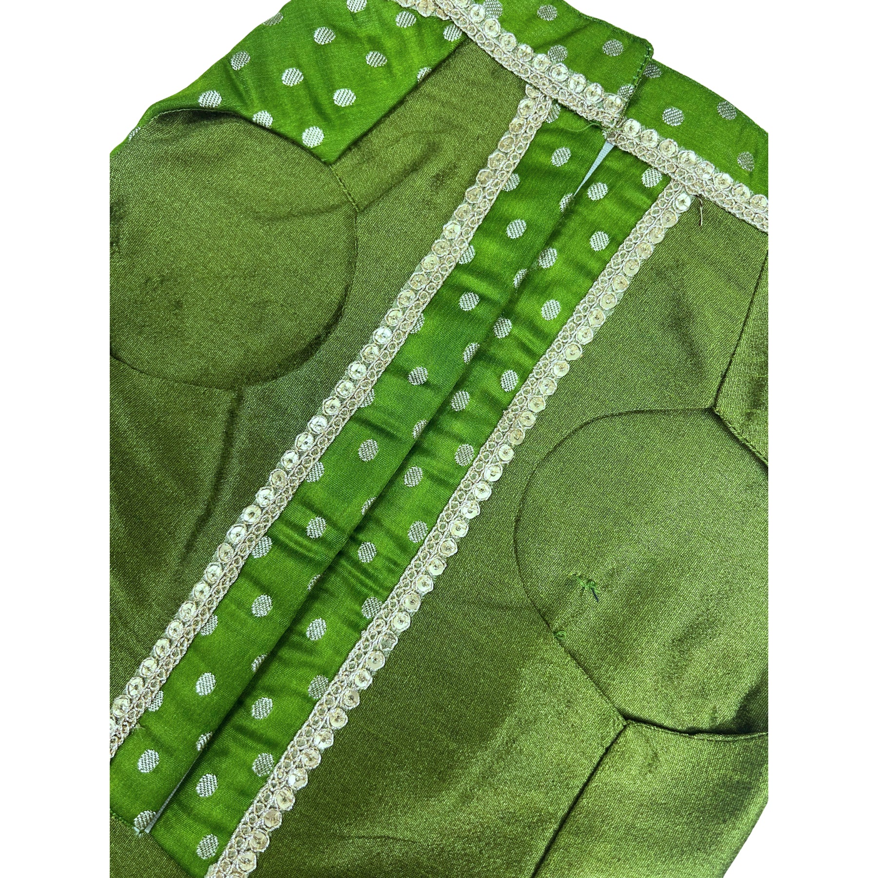 MEHENDI GREEN BINDI BROCADE SHERWANI FOR DOGS AND CATS