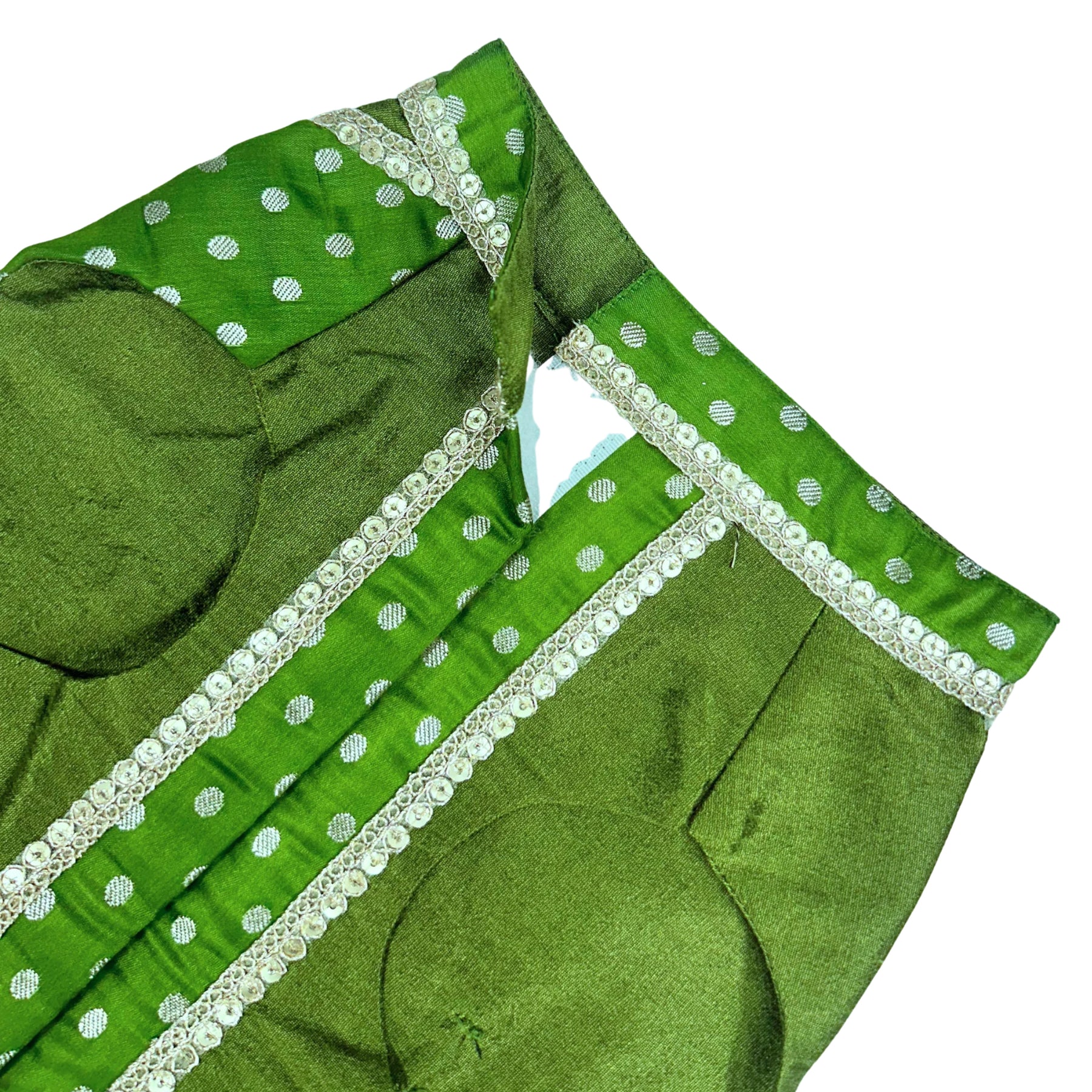 MEHENDI GREEN BINDI BROCADE SHERWANI FOR DOGS AND CATS