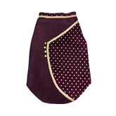 DEEP MAROON BINDI BROCADE SHERWANI FOR DOGS AND CATS