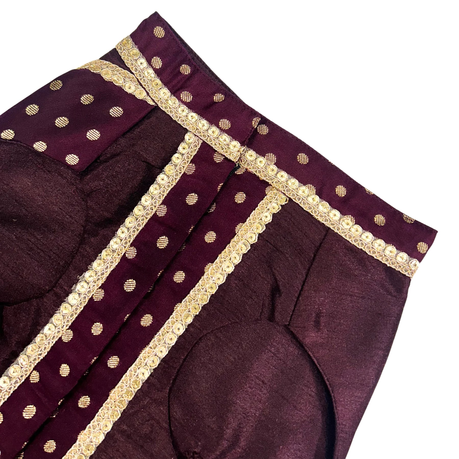 DEEP MAROON BINDI BROCADE SHERWANI FOR DOGS AND CATS
