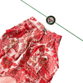 RED BLOSSOM DOG KURTA GREEN BHAI RAKHI FOR DOG AND CATS