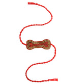 ORANGE GOLD BONE RAKHI FOR DOGS AND CATS