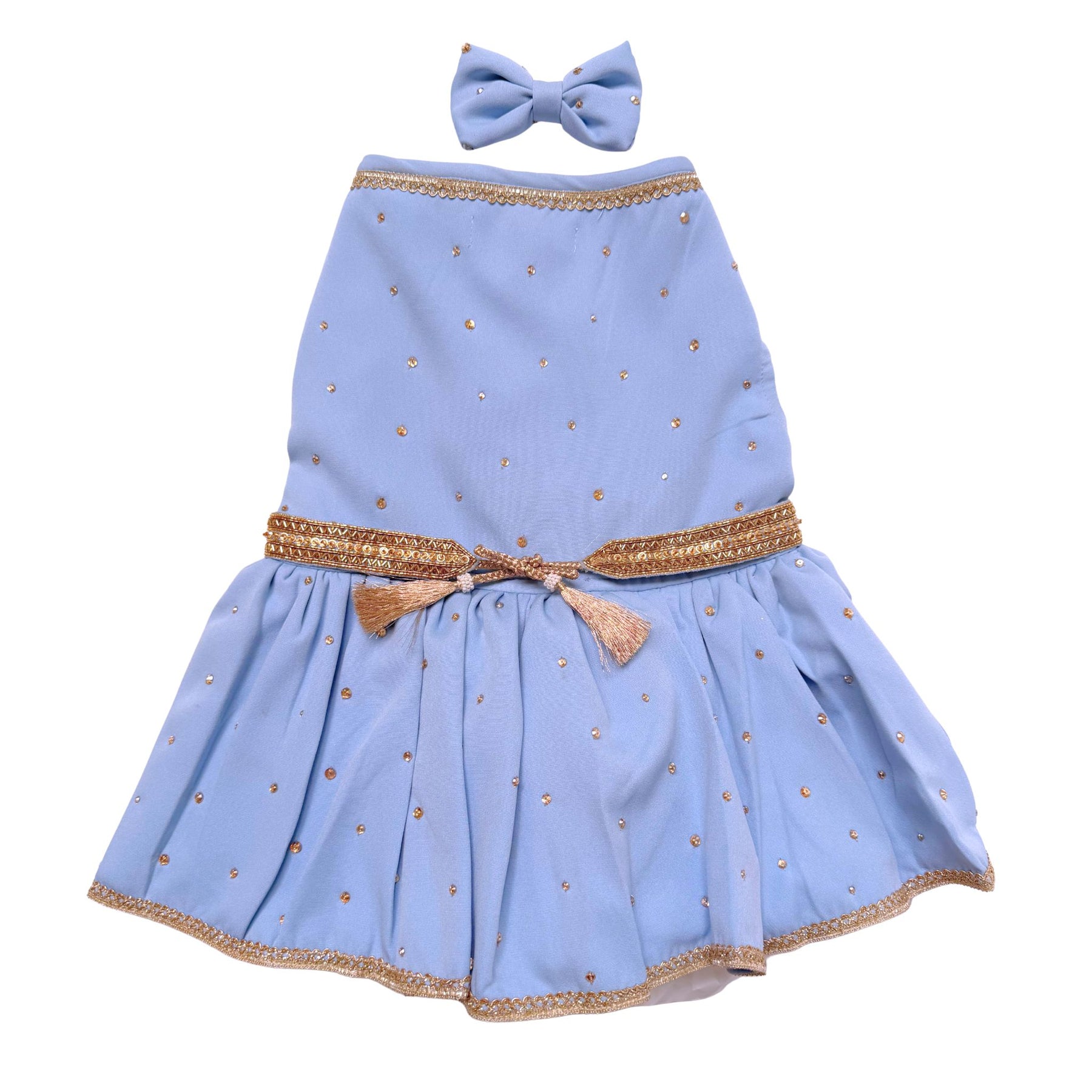 BLUE CRYSTAL MAJESTRY DRESS FOR DOGS AND CATS