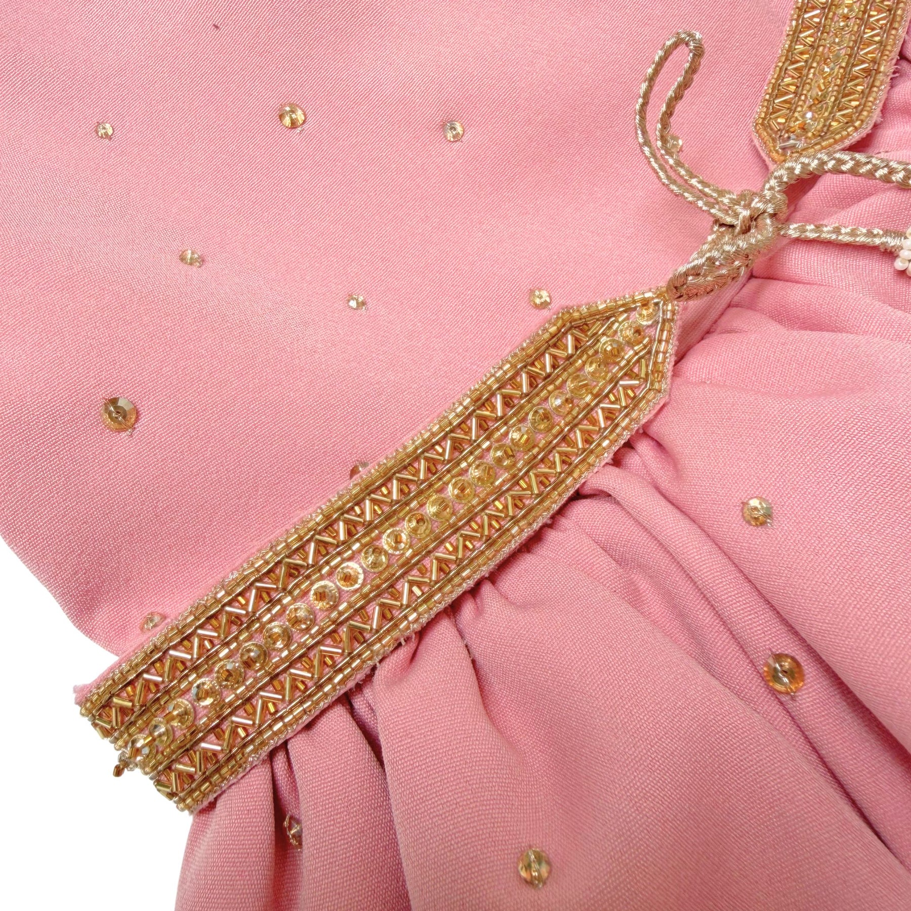 PEACH PINK CRYSTAL MAJESTRY DRESS FOR DOGS AND CATS