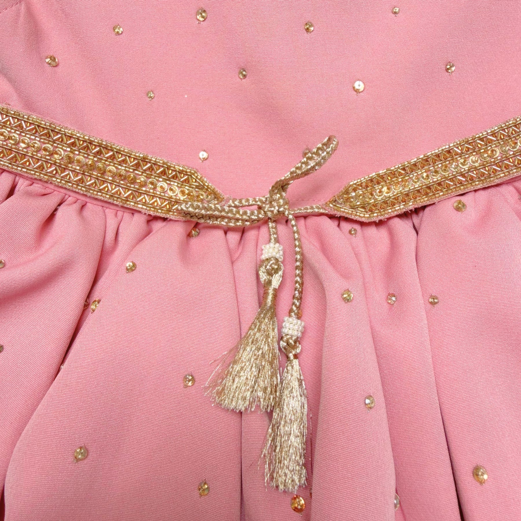 PEACH PINK CRYSTAL MAJESTRY DRESS FOR DOGS AND CATS