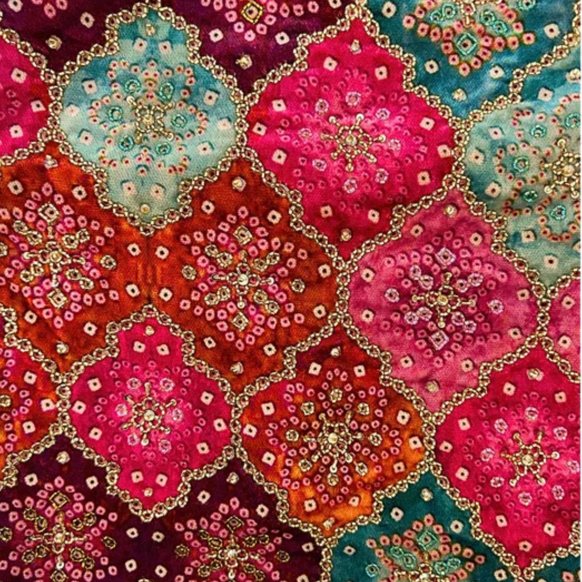 RANGREZ RANI VELVET HAND EMBROIDERED HARNESS FOR DOGS AND CATS