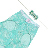 AQUA GREEN OFF-WHITE EMBROIDERY SHERWANI FOR DOGS AND CATS