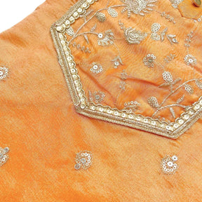 MUSTARD YELLOW FLORAL SEQUINS WAISTCOAT FOR DOGS AND CATS