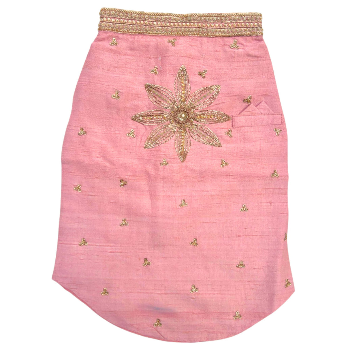PETAL ROSE PINK HAND EMBROIDERED DOG SHERWANI