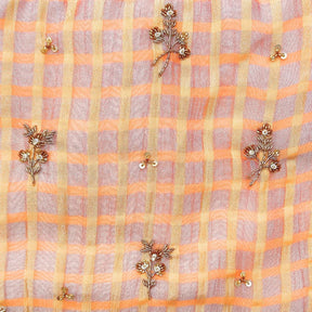 PEACH PINK DAINTY EMROIDERED TISSUE SHERWANI FOR DOGS AND CATS