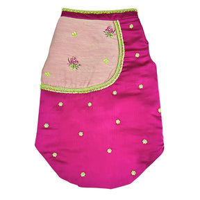 LIME GILDED PINK BLOSSOM HAND EMBROIDERED SHERWANI FOR DOGS AND CATS