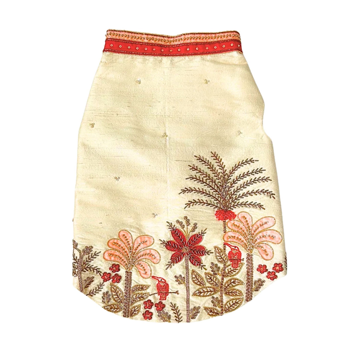 IVORY PALM HAND EMBROIDERED SHERWANI FOR DOGS AND CATS