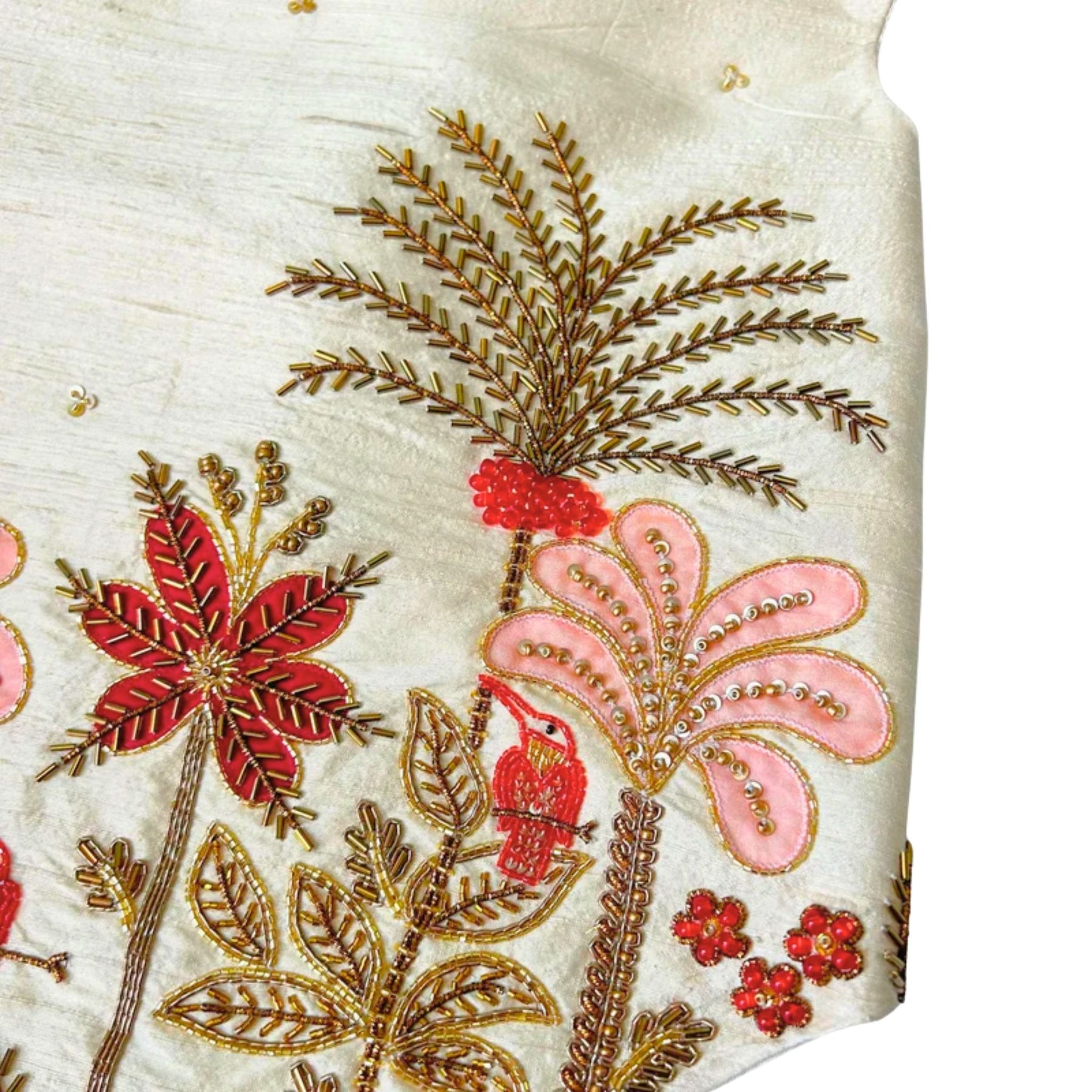 IVORY PALM HAND EMBROIDERED SHERWANI FOR DOGS AND CATS