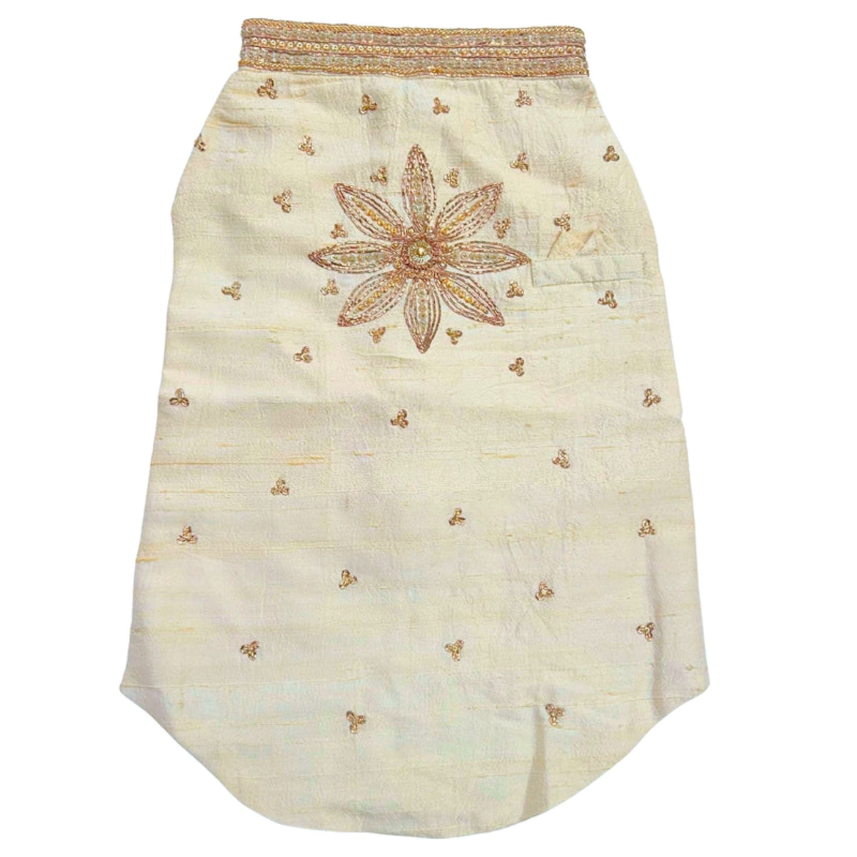 PETAL OFF-WHITE HAND EMBROIDERED DOG SHERWANI