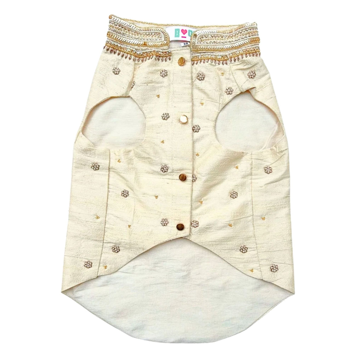 OFF-WHITE NOOR HAND EMBROIDERED SHERWANI FOR DOGS AND CATS