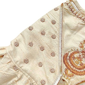 OFF-WHITE NOOR HAND EMBROIDERED ANARKALI FOR DOGS AND CATS