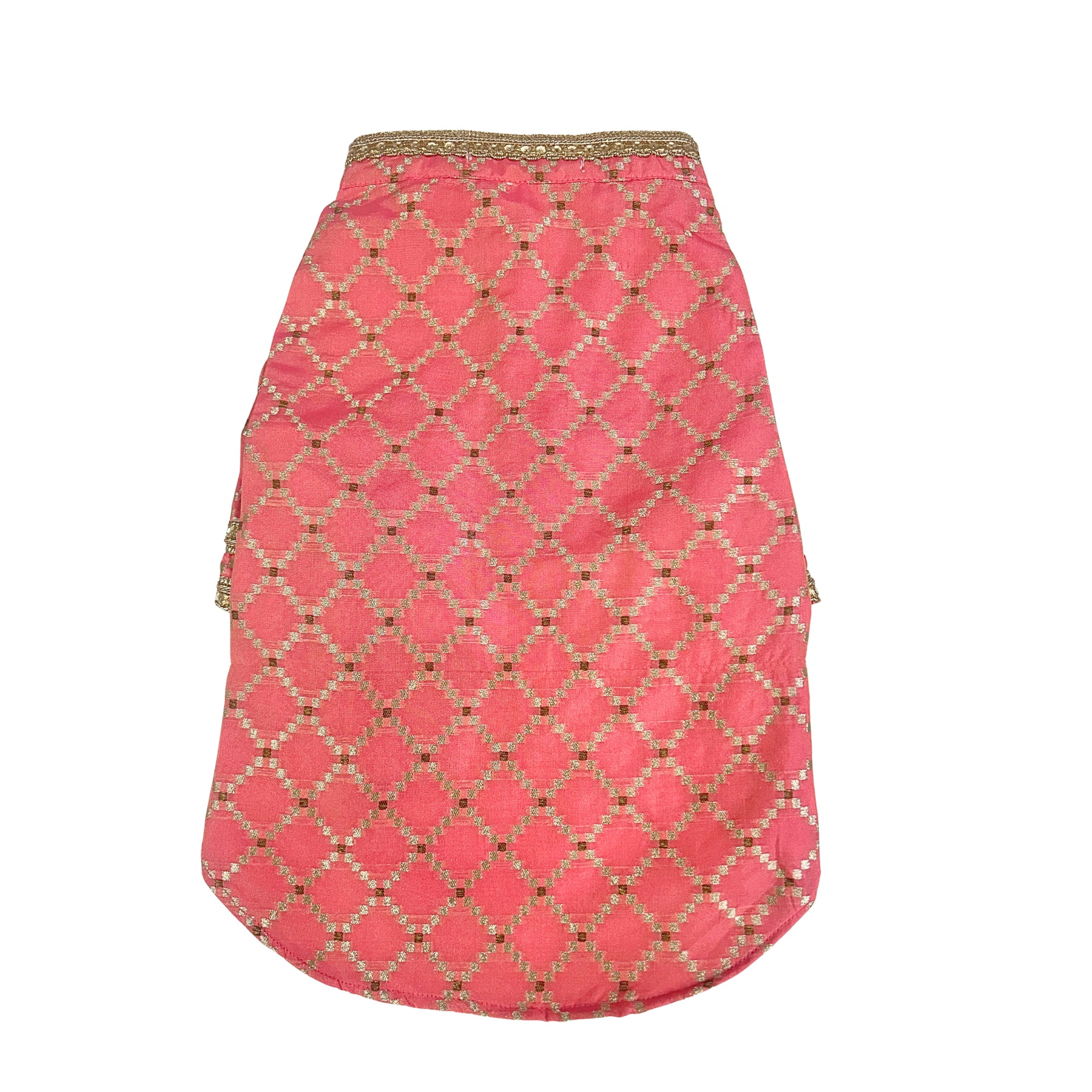 PINK BROCADE KURTA FOR DOG AND CATS