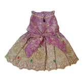 LAVENDER HEER JEWEL EMBROIDERED TUTU DRESS FOR DOGS AND CATS