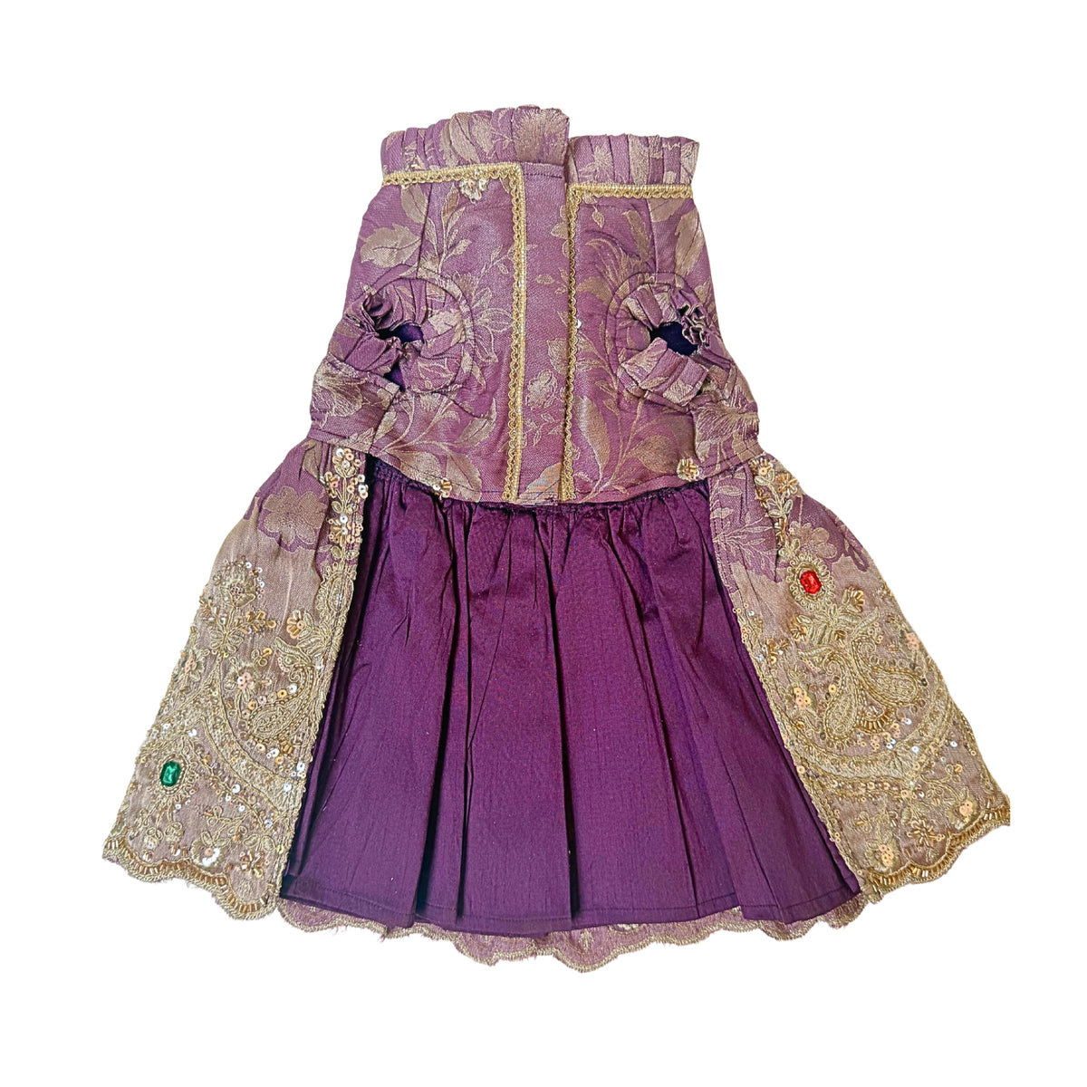 LAVENDER HEER JEWEL EMBROIDERED TUTU DRESS FOR DOGS AND CATS