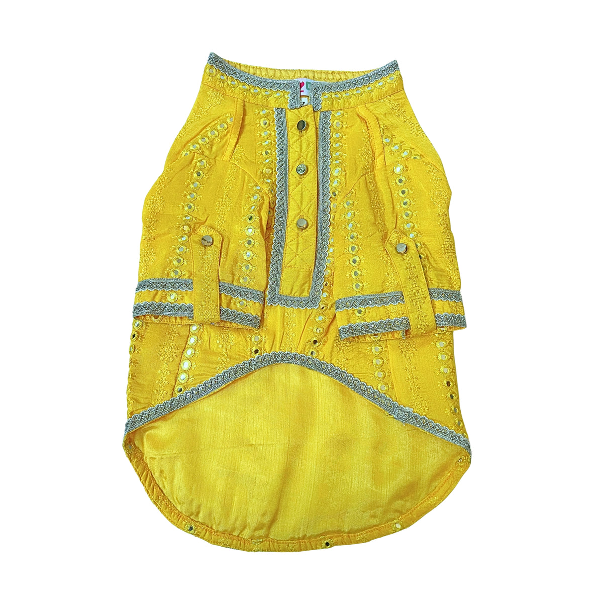 YELLOW MEHEFIL KURTA FOR DOGS AND CATS